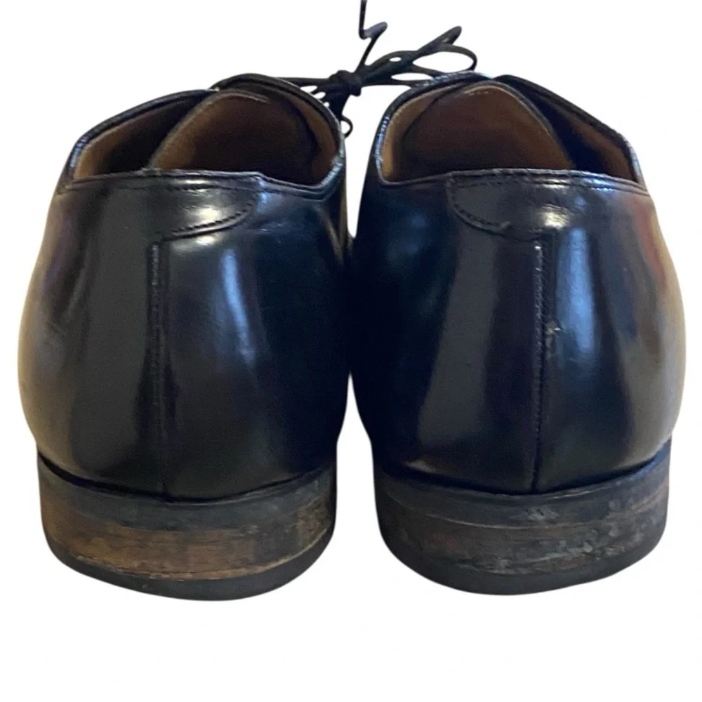 Johnston & Murphy Men’s 11D Black Leather‎ Cap Toe Oxford Dress Shoes Italy